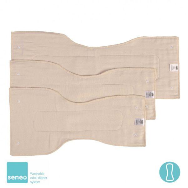 SENEO absorberende inlegger - set van 2 - Maat M, Twill