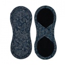 Bamboolik Inlegkruisje - Blauw satijn, Klittenband