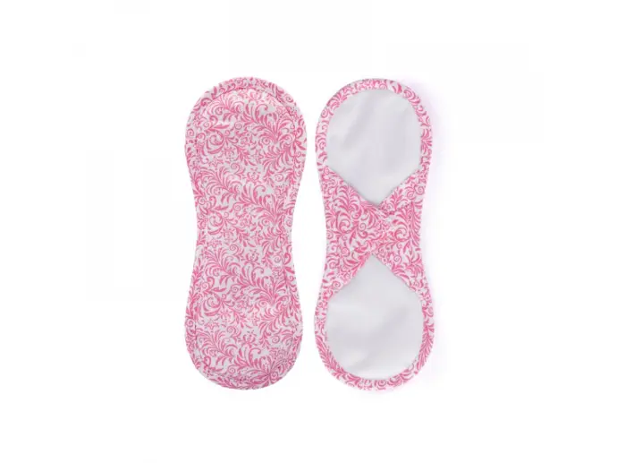 Bamboolik Maandverband - Roze satijn - Klittenband