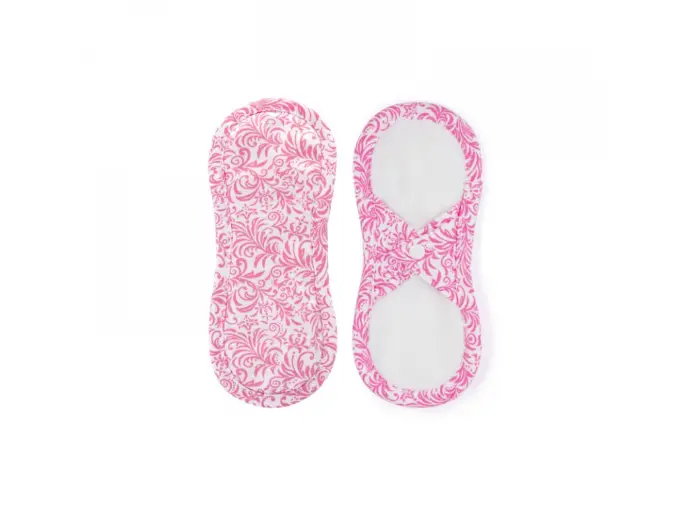 Bamboolik Inlegkruisje - Roze satijn- Drukknoopje