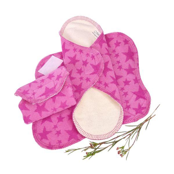 Myllymuksut Maandverband Maijat® - Sterren - roze, Velcro