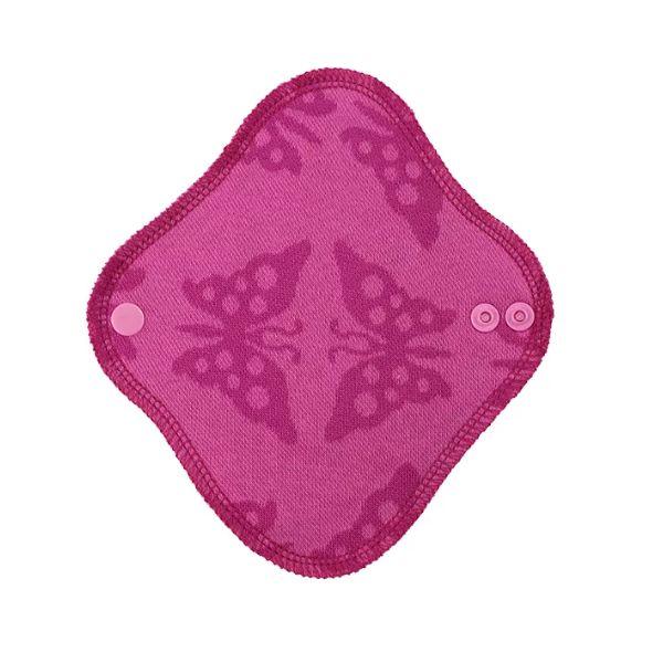 Myllymuksut Inlegkruisje Maijat® - Vlinder - roze, Drukknoopje