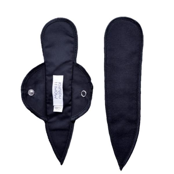 Momiji Natural Inlegkruisje String - set van 2 - Zwart