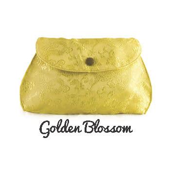 Menstrual PadPurse – Golden Blossom | MaM Ecofit