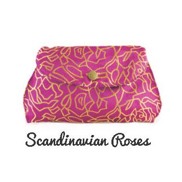 Menstrual PadPurse – Scandinavian Roses | MaM Ecofit
