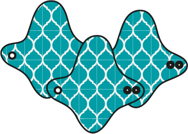 Menstrual pad Mini Reach – Moroccan Tile | MaM Ecofit 