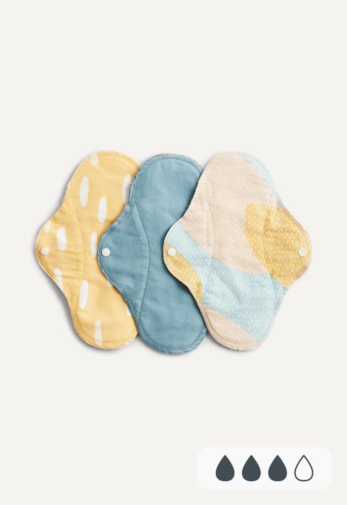 Imse Maandverband Classic Regular - Blue Sprinkle - Set van 3