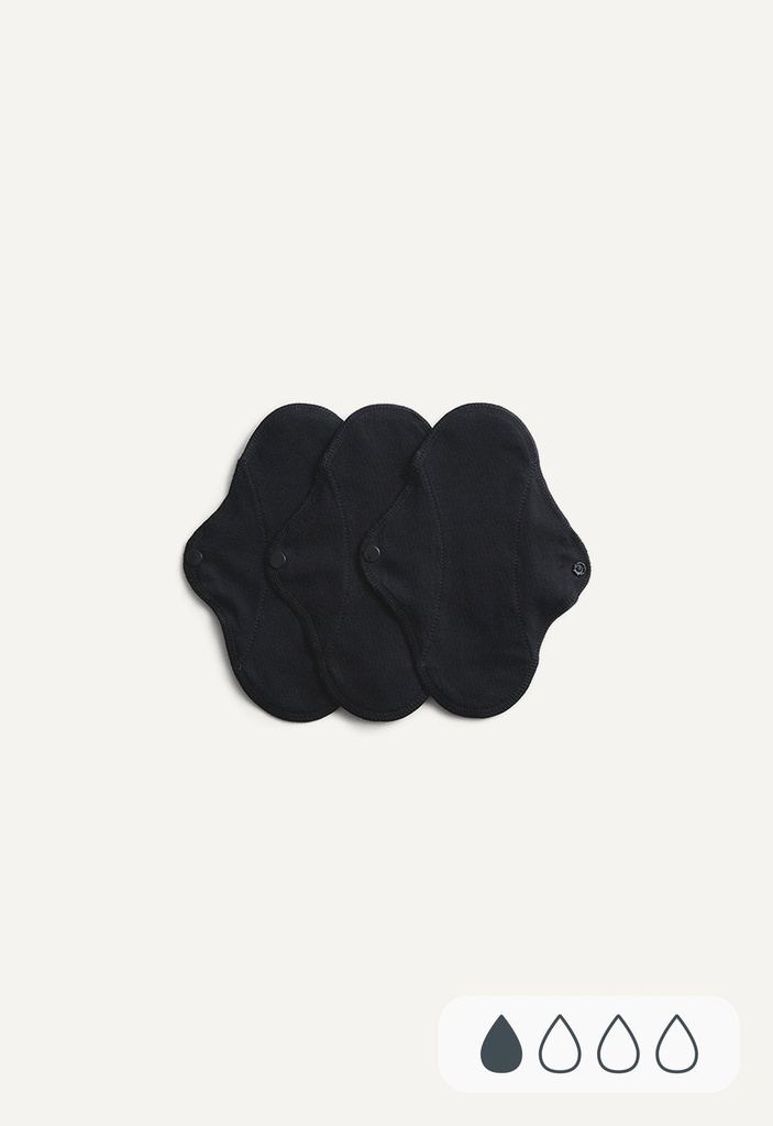 Imse Pantyliners Active - Black - Set van 3