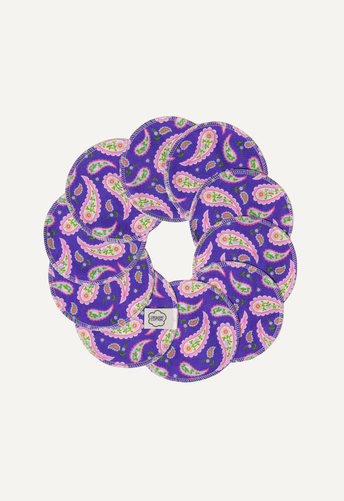 Wasbare Wattenschijfjes – Paisley (Set van 10) | Imse