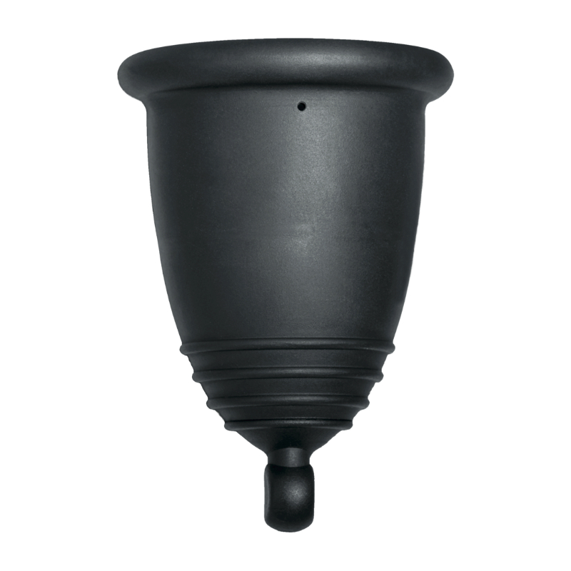 Me Luna® Menstruatiecup | Classic | M | Zwart | met Balletje