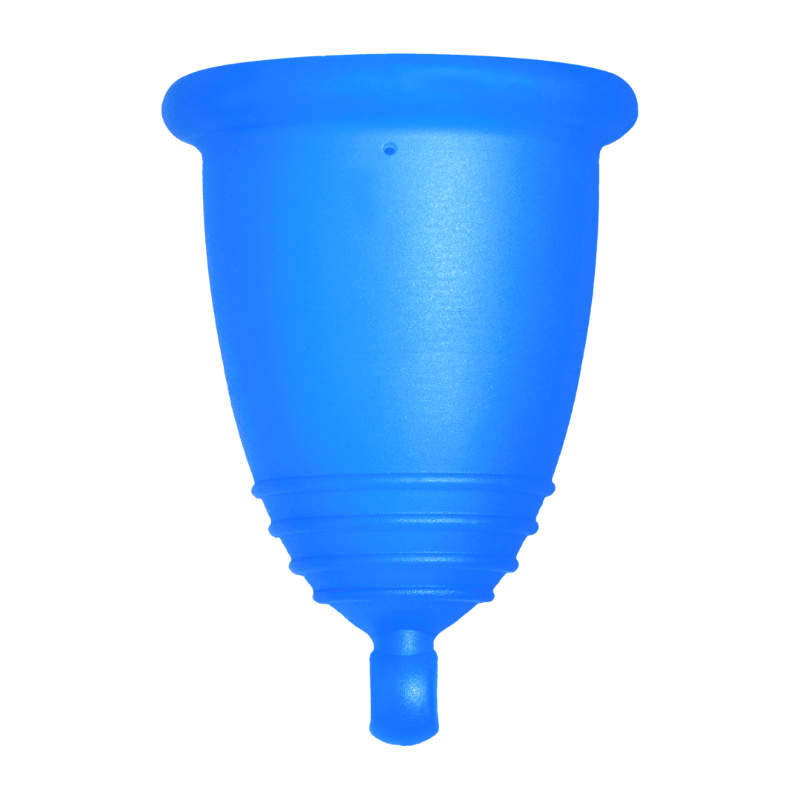 Me Luna® Menstruatiecup | Classic | M | Blauw | met Balletje