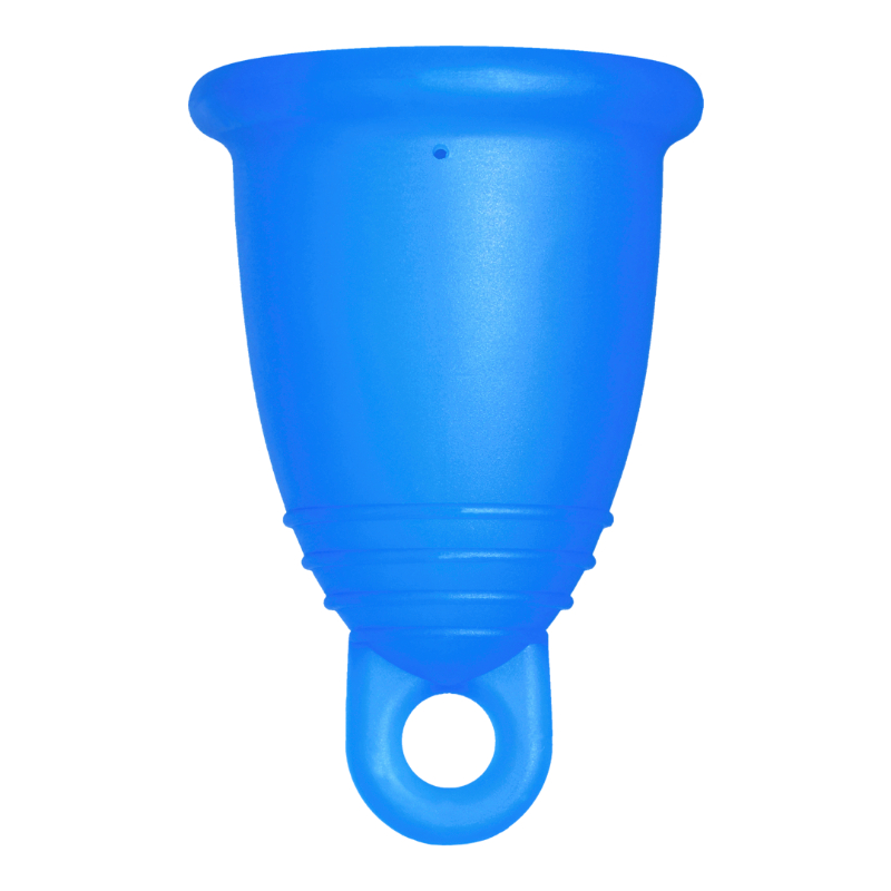 Me Luna® Menstruatiecup | Classic | M | Blauw | met Ring