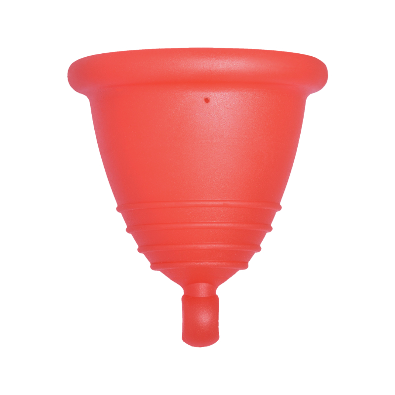 Me Luna® Menstruatiecup | Classic | Shorty S | Rood | met Balletje