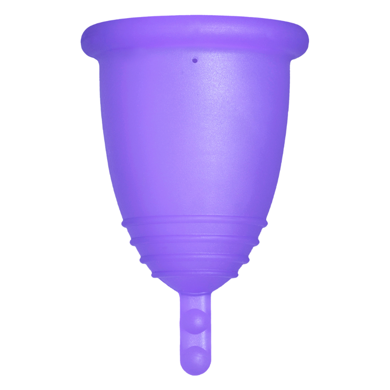Me Luna® Menstruatiecup | Sport | S | Blauw-violet | met Steeltje