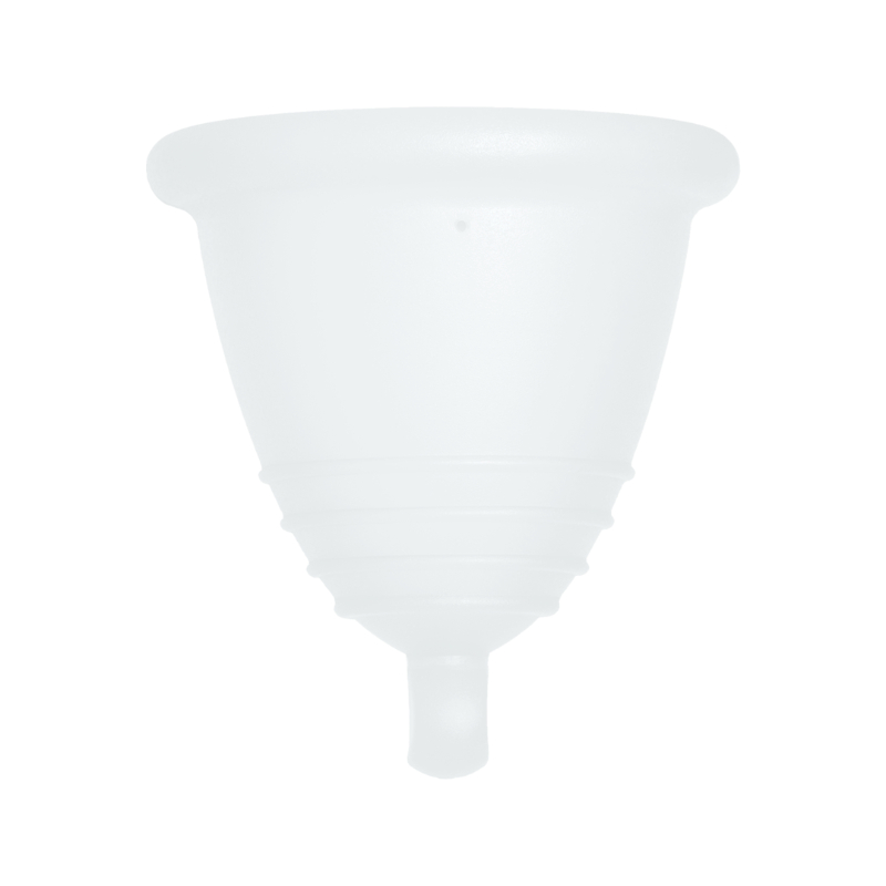 Me Luna® Menstruatiecup | Sport | Shorty XL | Naturel | met Balletje