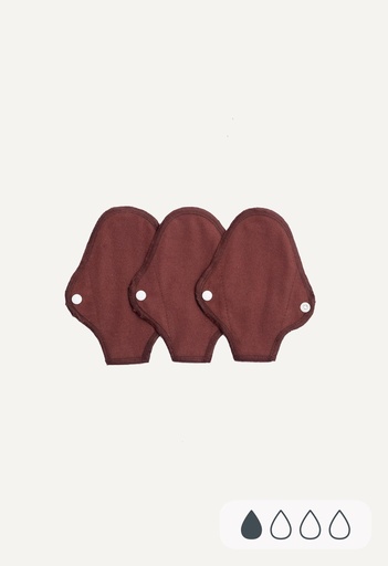 [MOS1864] Inlegkruisje String Warm Brown – Set van 3 | Imse