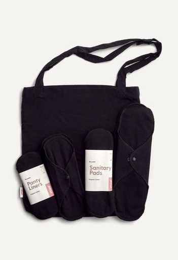 [MOS1830] Start Kit Maandverband, Zwart | Imse