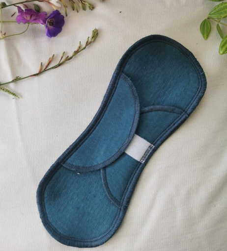 [7806139264473] Darner Design inlegkruisje XS NoPUL Velcro Cotton Blue