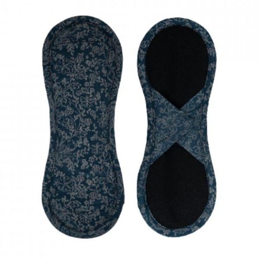 [8595642923869] Bamboolik Maandverband - Blauw satijn, Klittenband