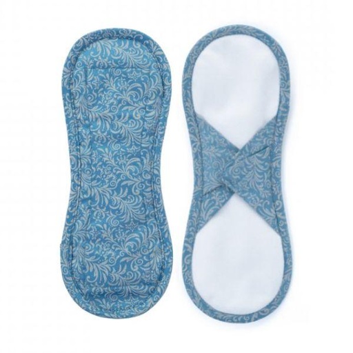 [8595642924125] Bamboolik Maandverband - Lichtblauw satijn, Klittenband