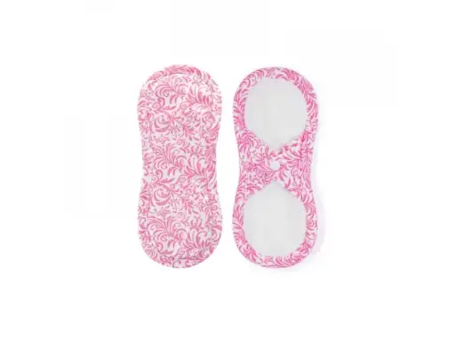 [8595642924224] Bamboolik Inlegkruisje - Roze satijn- Drukknoopje