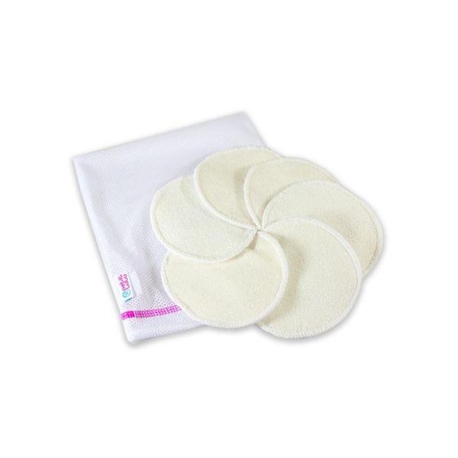 [8596040017976] Petit lulu zoogcompressen - 3 sets met wasnetje - Bamboe(viscose)