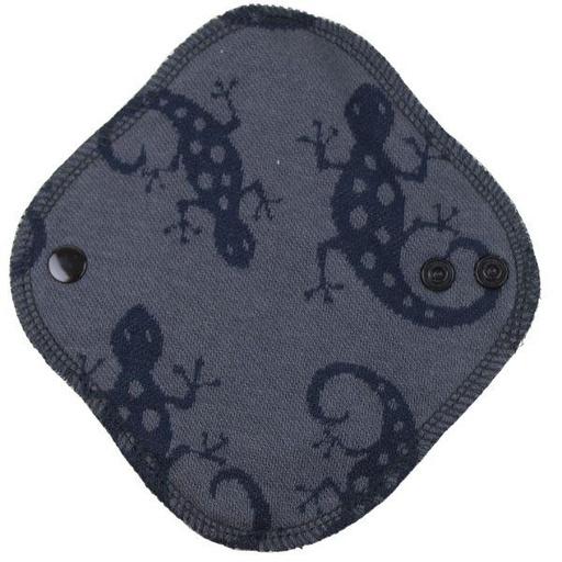 [6430024812312d] Myllymuksut Inlegkruisje Maijat® - Hagedis - zwart, Drukknoopje