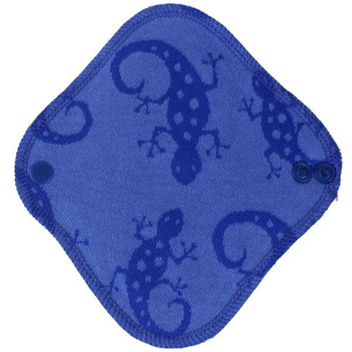 [6430024812312e] Myllymuksut Inlegkruisje Maijat® - Hagedis - blauw, Drukknoopje