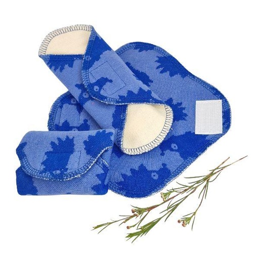 [6430024812312g-k] Myllymuksut Inlegkruisje Maijat® - Egels - blauw, Velcro