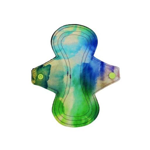 [LP02N21GC06] Lotte Pad Inlegkruisje - Wolken GroenBlauw