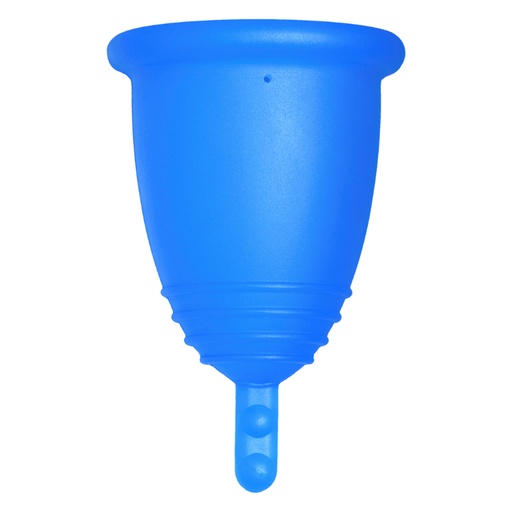 [4260554380317] Me Luna® Menstruatiecup | Classic | S | Blauw | met Steeltje