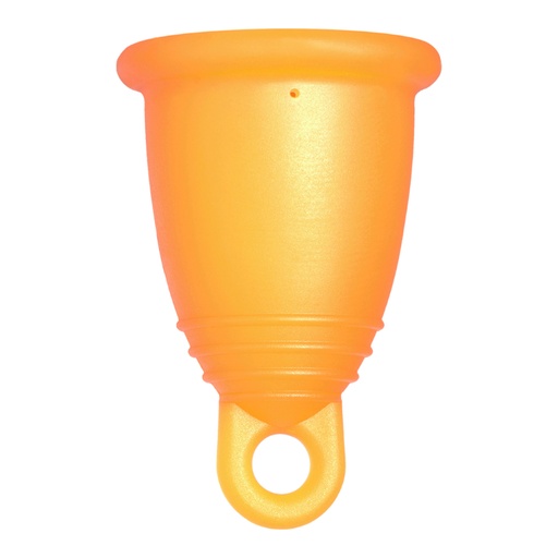 [4260554380515] Me Luna® Menstruatiecup | Classic | M | Oranje | met Ring