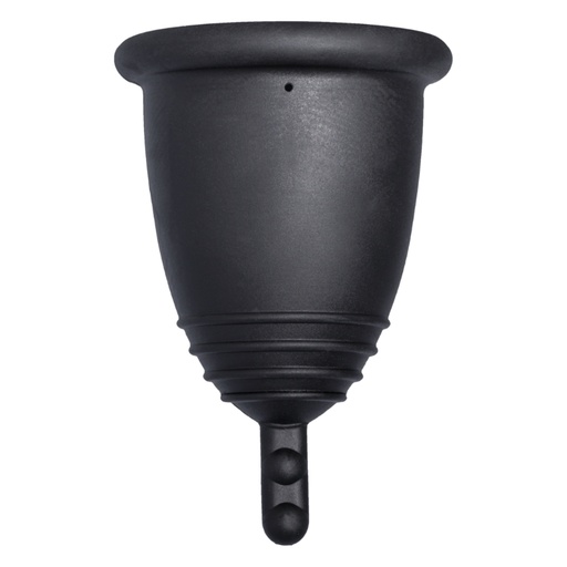 [4260554380737] Me Luna® Menstruatiecup | Classic | L | Zwart | met Steeltje