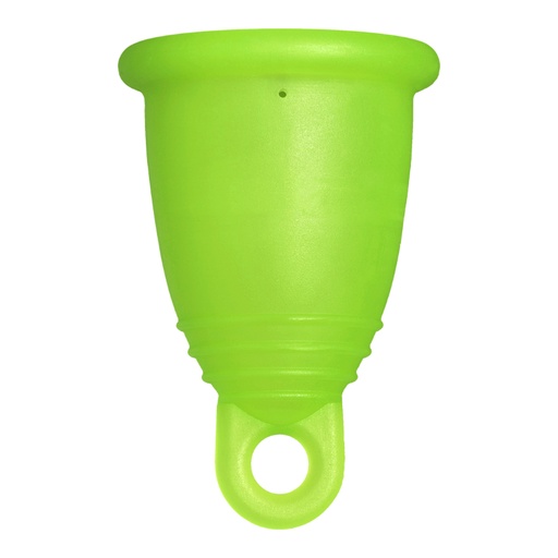 [4260554380454] Me Luna® Menstruatiecup | Classic | L | Groen | met Ring