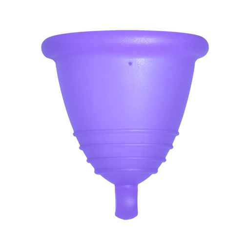 [4260554381987] Me Luna® Menstruatiecup | Sport | Shorty M | Blauw-violet | met Balletje